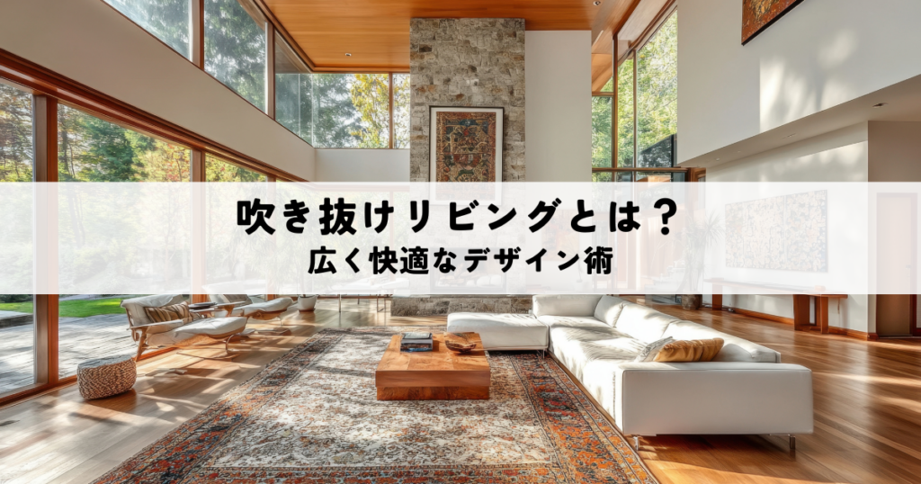 吹き抜けリビングとは？広がりと快適性を手に入れるデザイン術