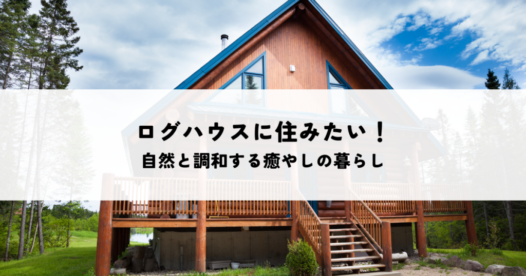 ログハウスに住みたい！自然と調和する癒やしの暮らしを実現する方法とは