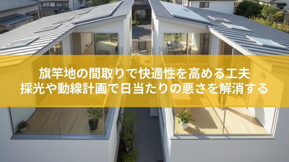 旗竿地の間取りで快適性を高める工夫とは？採光や動線計画で日当たりの悪さを解消する間取り